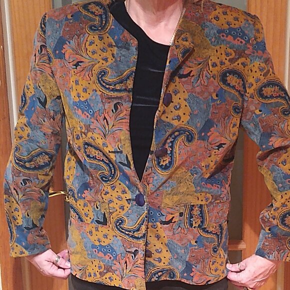 Paris Star vintage Paisley Jacket - Picture 2 of 4